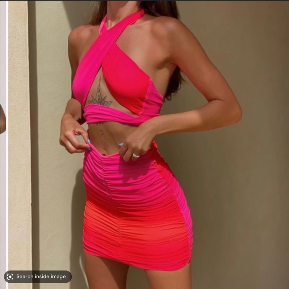 Tiger Mist Archie Pink dress size L - Picture 1 of 4
